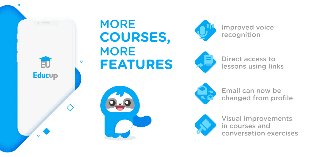 EducUp App: More courses and more features!