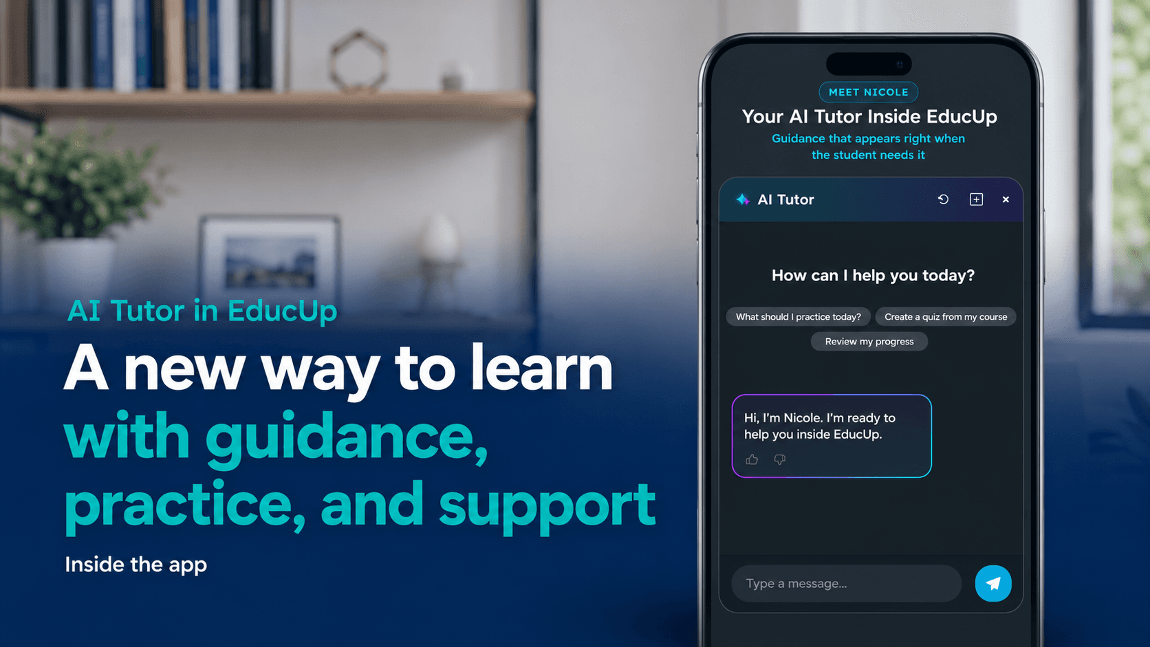 EducUp Launches AI Tutor: A New Way to Learn With Guidance, Practice, and Support Inside the App